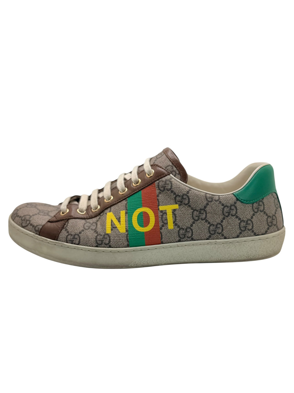 Gucci Fake Not GG Supreme Ace sneaker with Not graphic side view