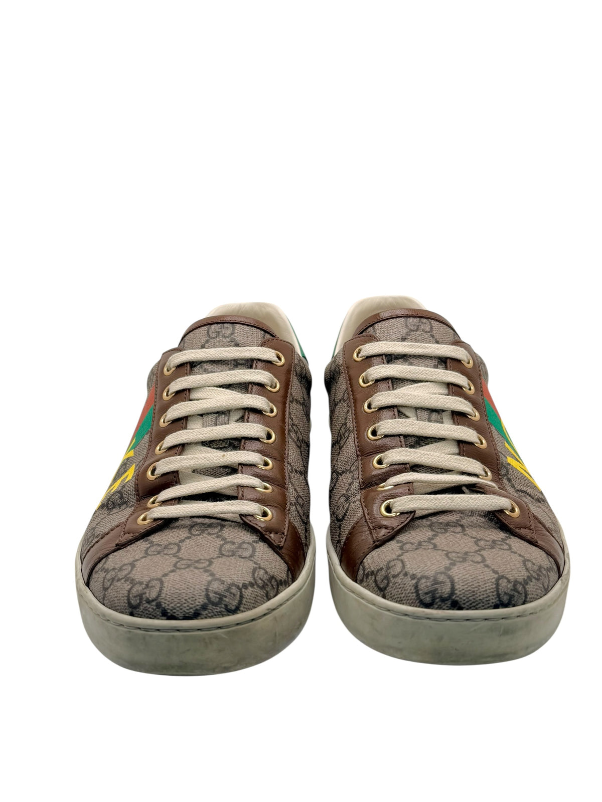 Gucci GG Supreme Ace sneakers size 38 front pair view