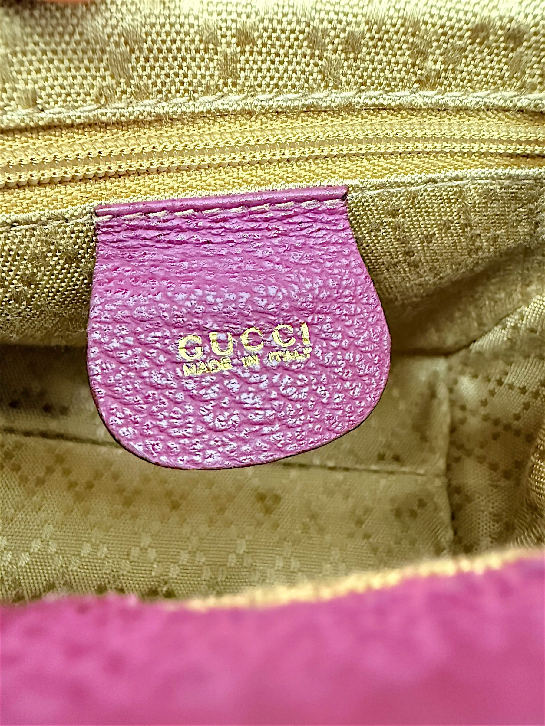 Gucci Made in Italy interior authenticity stamp