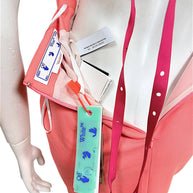 Off-White Spring 2022 coral dress with original retail and authentication tags attached