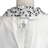 Oscar de la Renta label interior jacket Spring 2015 made in USA designer tag detail