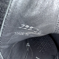 Interior size and Made in Italy markings on Prada Monolith black leather Chelsea boot size 38