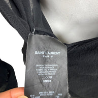 Saint Laurent Paris Made in France label with 2014 production code, style 350223 YQ5BD and French size 34