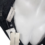 Silvia Tcherassi Susa dress interior showing black lace construction, XS size label and original designer tags