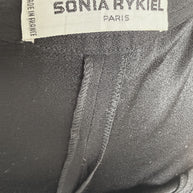 Close-up photograph of the original Sonia Rykiel Paris woven label used on vintage French designer garments.