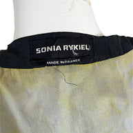 Sonia Rykiel Made in France designer label on 100% silk asymmetric dress