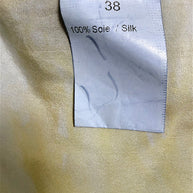 Sonia Rykiel dress composition label showing French size 38 and 100% Soie Silk