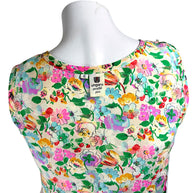 Emanuel Ungaro Parallele Paris vintage label on floral silk blouse