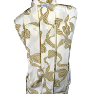 Valentino vintage blouse back view with pleated silk detail