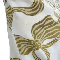 Valentino silk fabric close up showing minor marks consistent with age