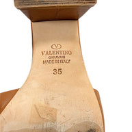 Valentino Garavani sandal outsole stamp showing Made in Italy and EU size 35