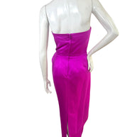 Rear view of vintage Victor Costa Saks Fifth Avenue evening gown with center slit