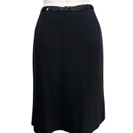 Back view of vintage Chanel black skirt with sequined waistband detail